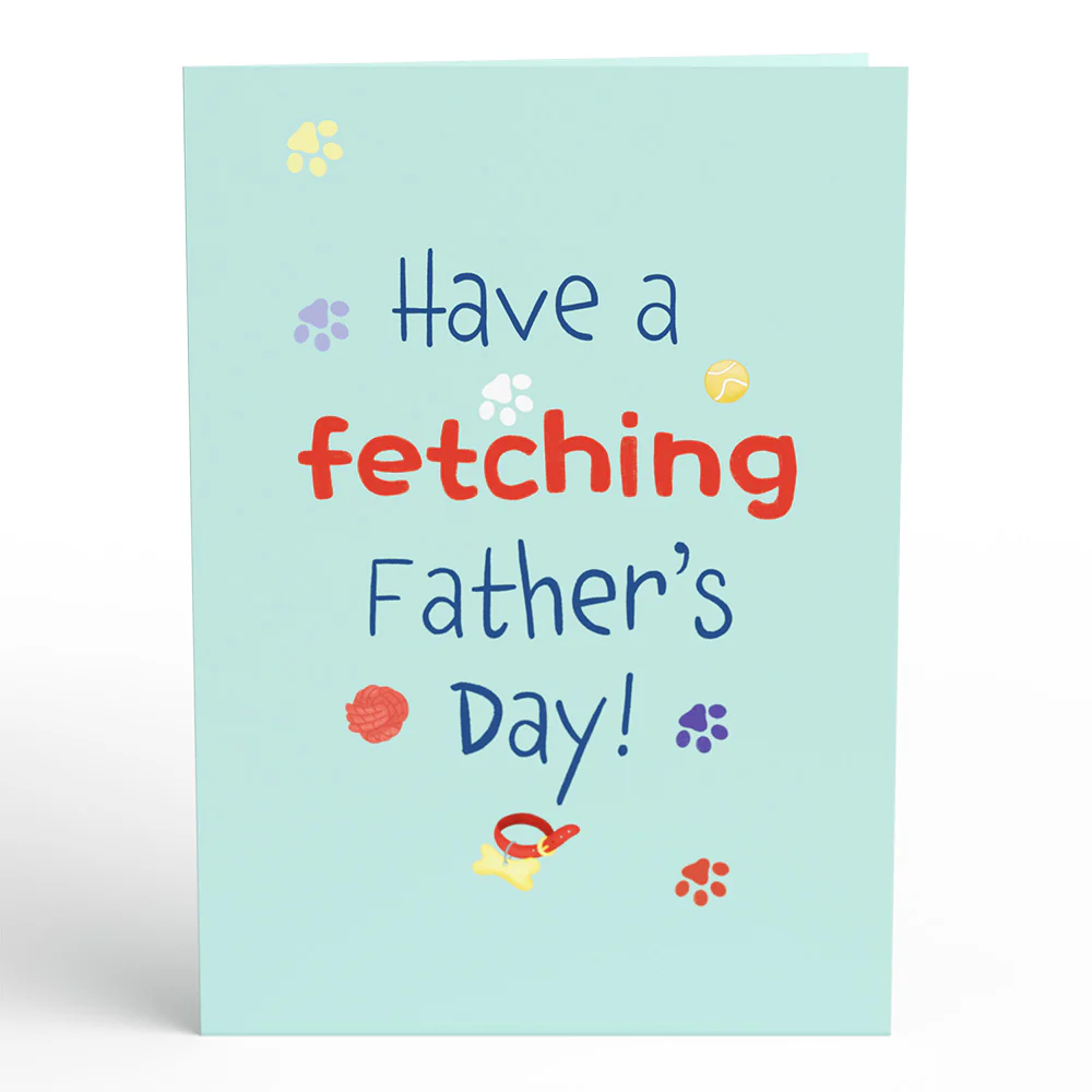 Fetching Father’s Day Dog Pop-Up Card - Image 4