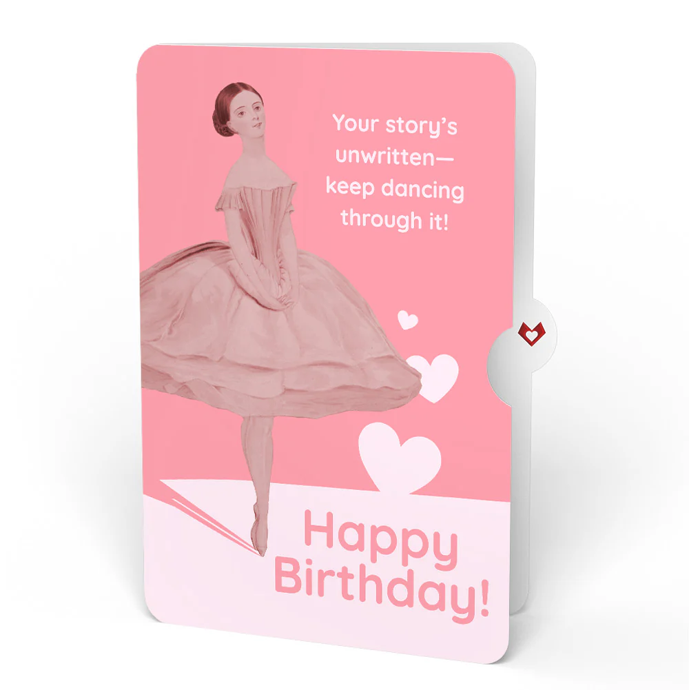 Field Mouse in the Flowers Birthday Pop-Up Card and Dancing Through Life Sentiment Set - Image 4