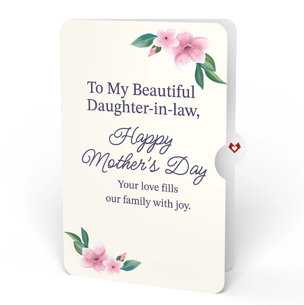 Field Mouse in the Flowers Mother's Day Pop-Up Card and Sentiment Set for Daughter-in-law - Image 4
