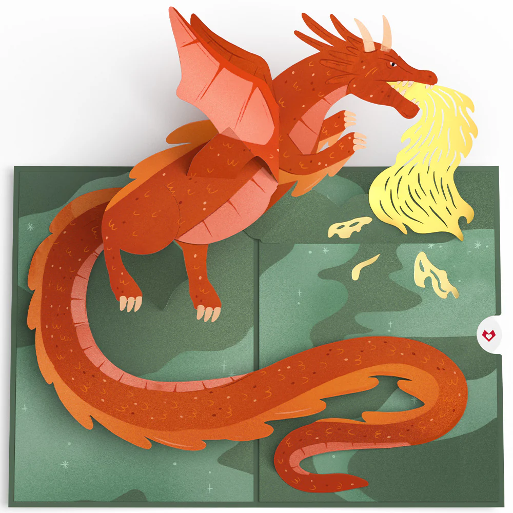 Fire-Breathing Dragon Pop-Up Card - Image 3