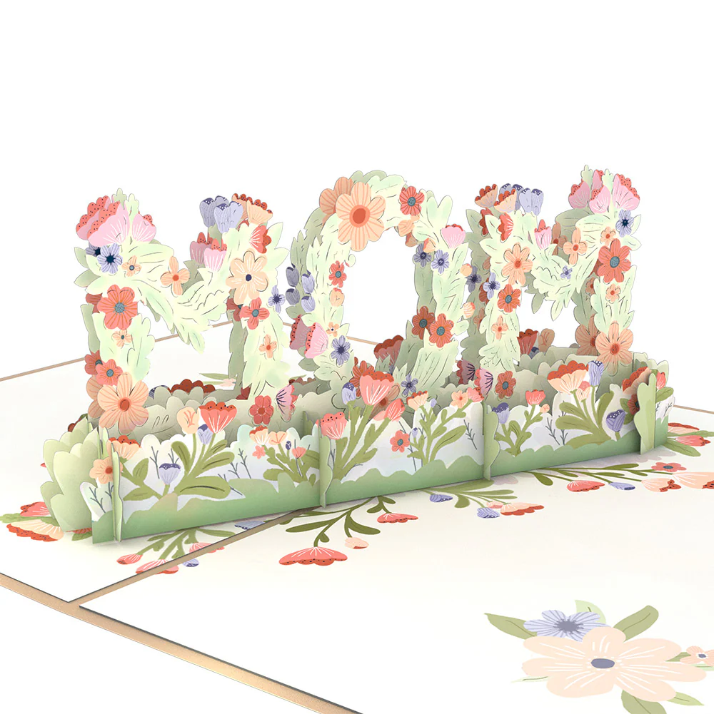 Floral Mom Mother’s Day Pop-Up Card and Poppies Garden Frame Sentiment Set for Mom - Image 3