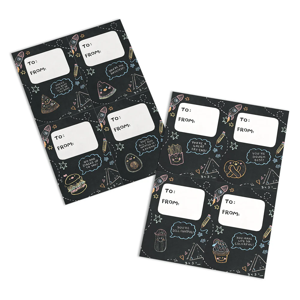 Foodie Friends Valentine's Day Cards for Kids: Classroom 8-Pack - Image 3