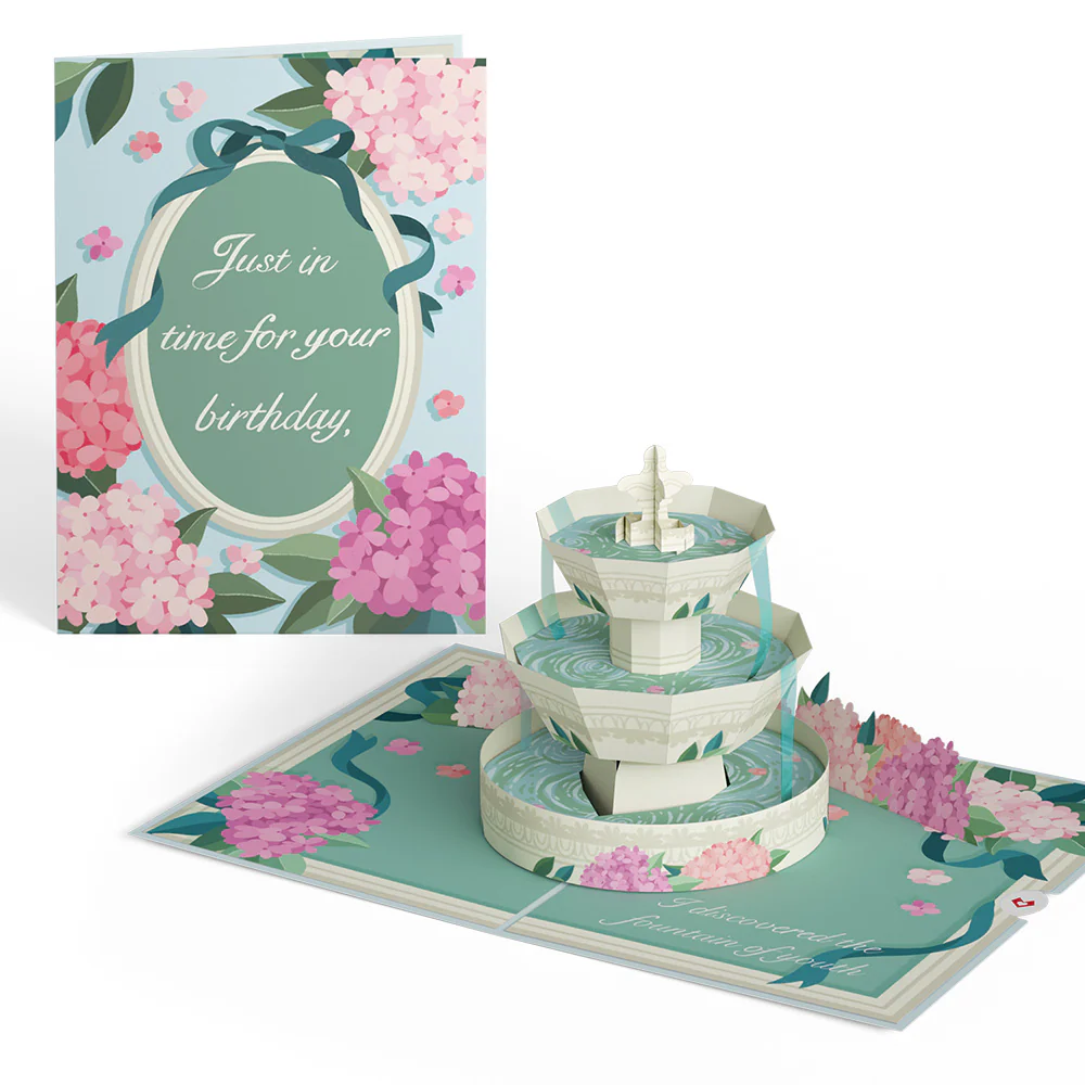 Fountain of Youth Birthday Pop-Up Card