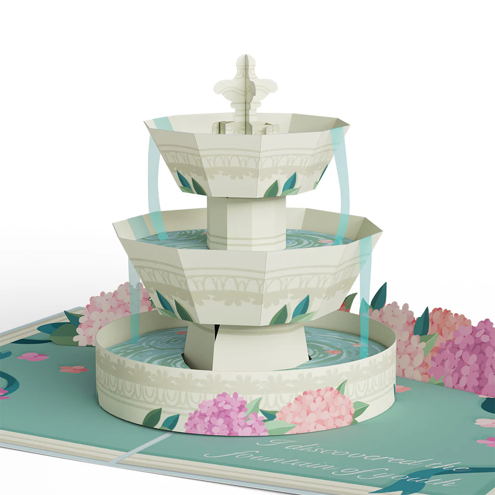 Fountain of Youth Birthday Pop-Up Card - Image 2