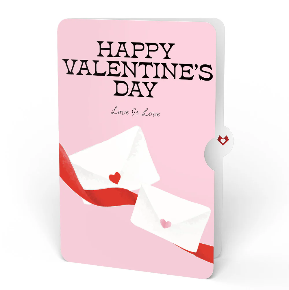 French Love Dog Valentine Plushpop Card and Love Letter: Love is Love Sentiment Set - Image 4