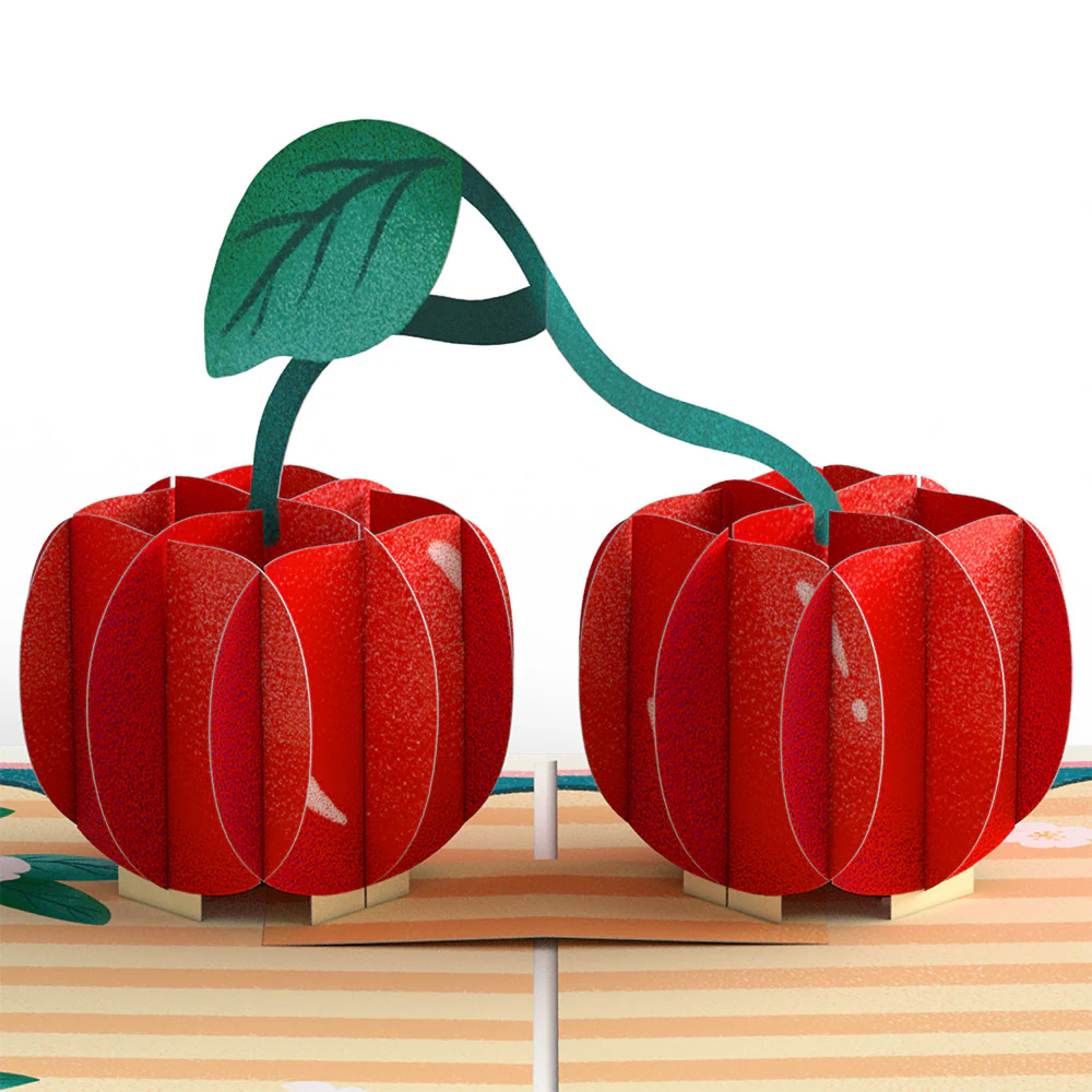 Fresh-Picked Cherries Pop-Up Card - Image 2