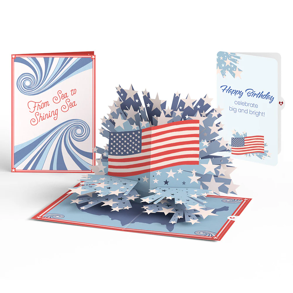 From Sea to Shining Sea Birthday Pop-Up Card and Sentiment Set