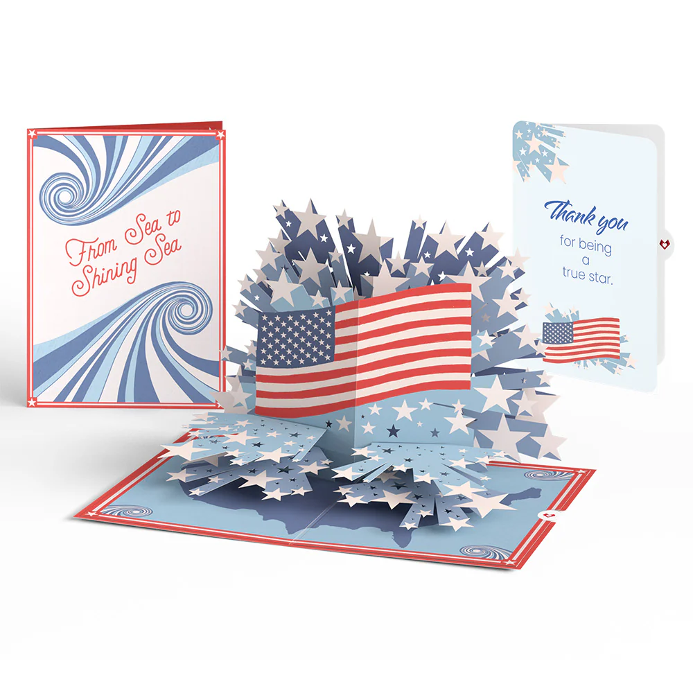 From Sea to Shining Sea Thank You Pop-Up Card and Sentiment Set