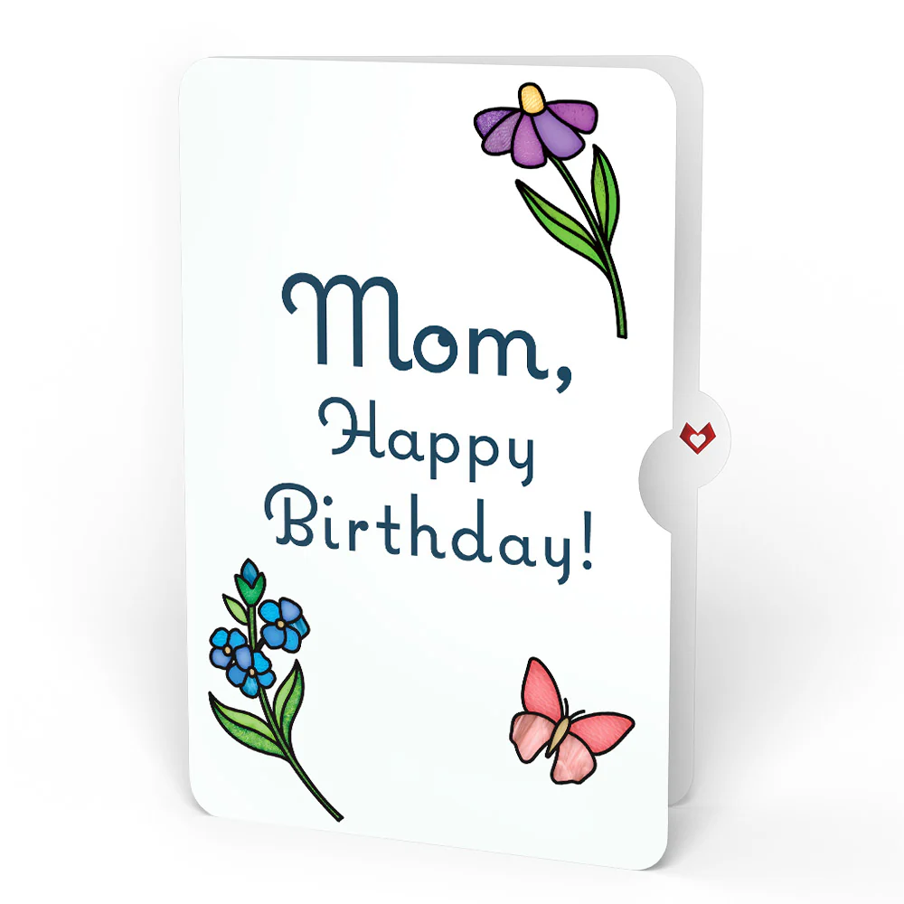 Garden Glow Birthday Suncatcher Bouquet and Sentiment Set for Mom - Image 4