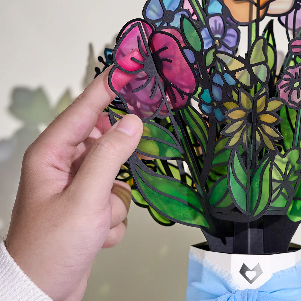 Garden Glow Congratulations Suncatcher Bouquet and Sentiment Set - Image 3