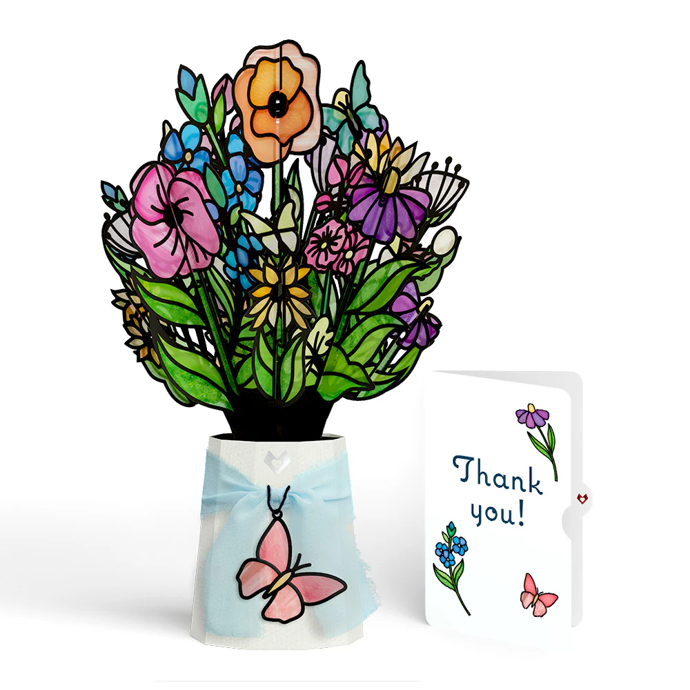 Garden Glow Thank You Suncatcher Bouquet and Sentiment Set