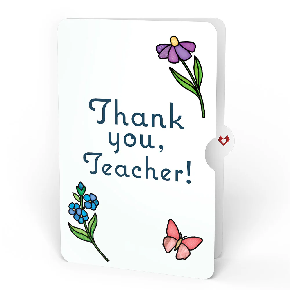 Garden Glow Thank You Suncatcher Bouquet and Sentiment Set for Teacher - Image 4