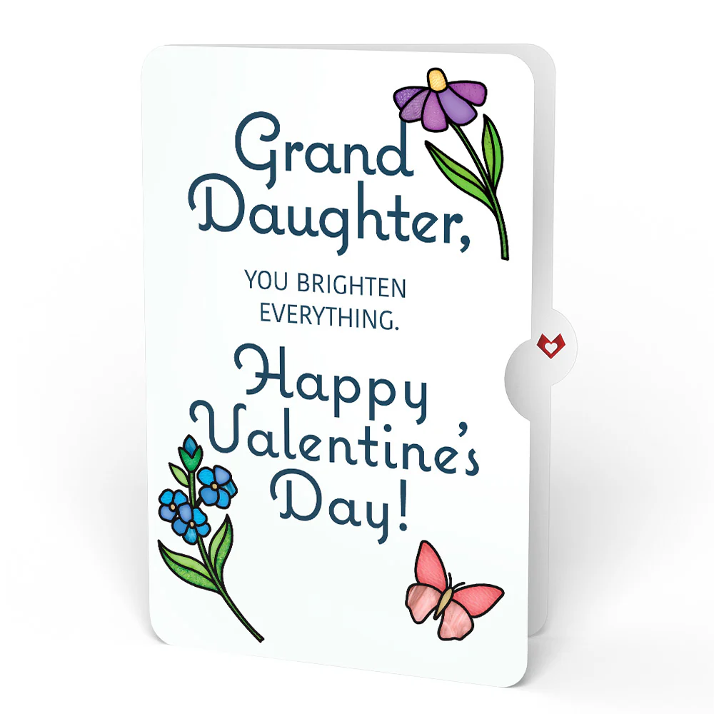 Garden Glow Valentine Suncatcher Bouquet and Sentiment Set for Granddaughter - Image 4