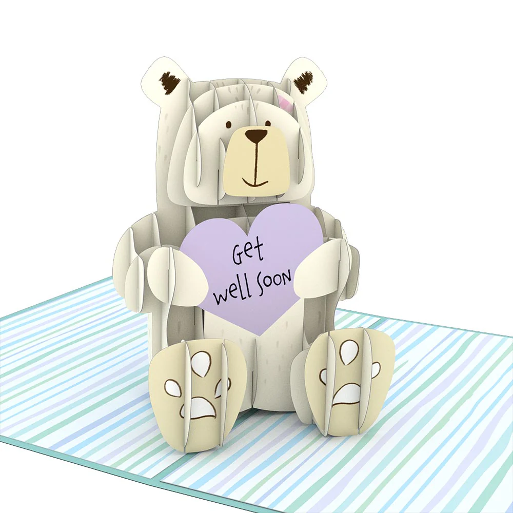 Get Well Bear Pop-Up Card - Image 2