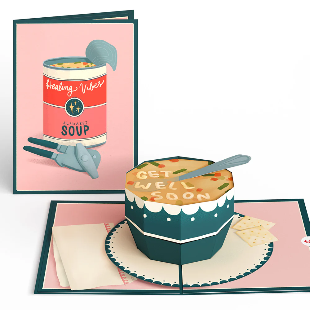 Get Well Soon Pop-Up Card & Bouquet Bundle - Image 2