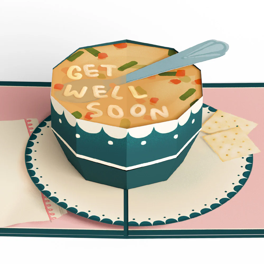 Get Well Soon Pop-Up Card & Bouquet Bundle - Image 3