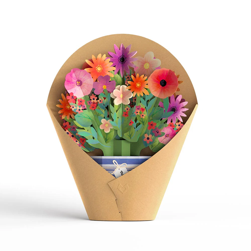 Get Well Soon Pop-Up Card & Bouquet Bundle - Image 6