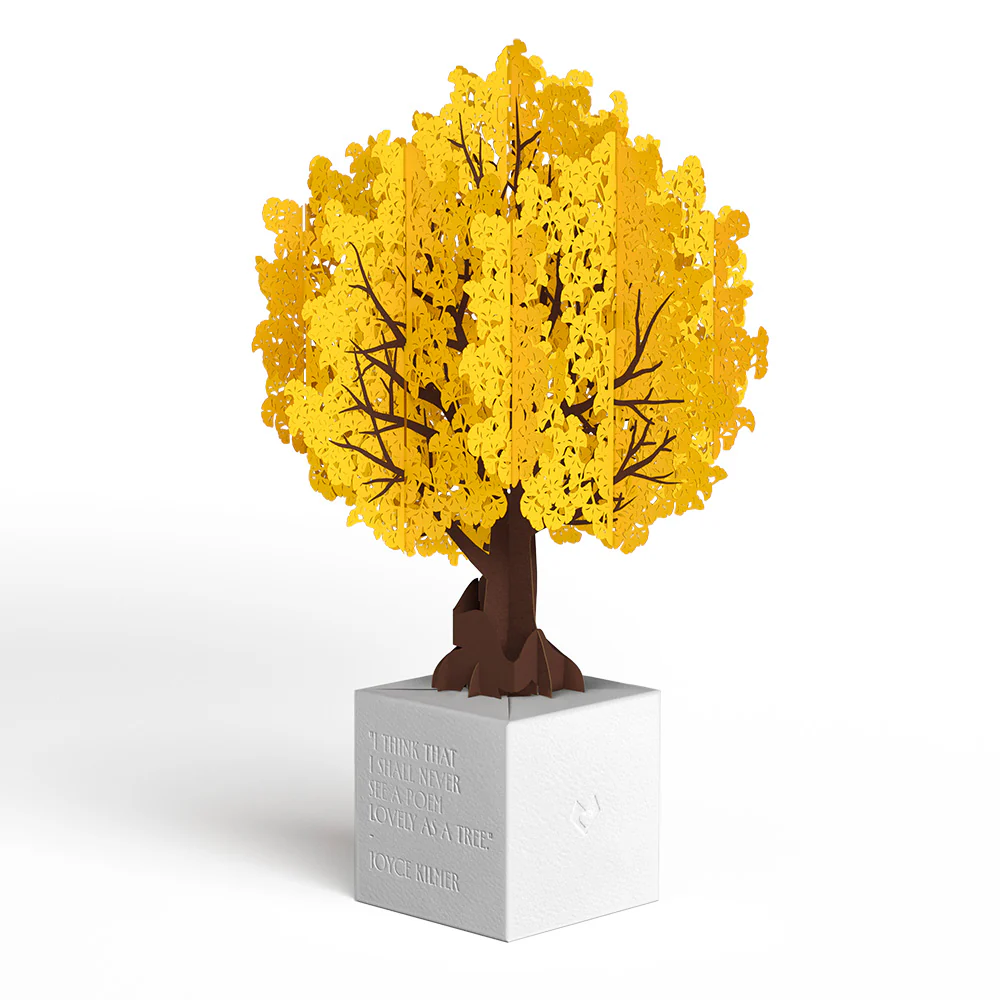 Gingko Biloba Poet Tree Pop-Up Paper Sculpture - Image 4