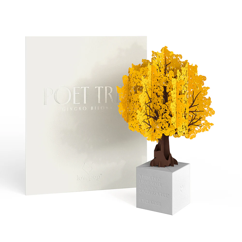 Gingko Biloba Poet Tree Pop-Up Paper Sculpture - Image 7
