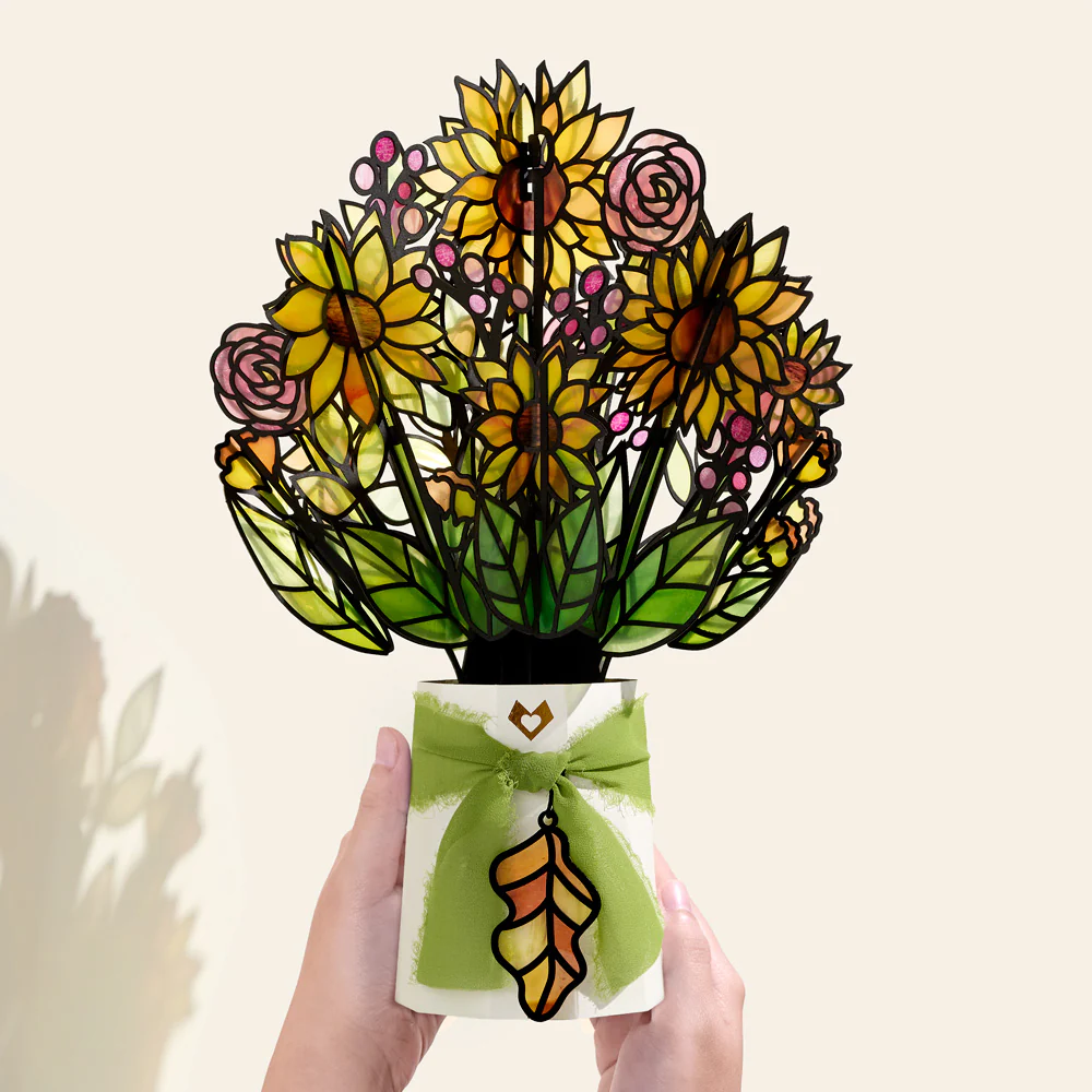 Golden Hour Sunflower Suncatcher Bouquet - Image 3