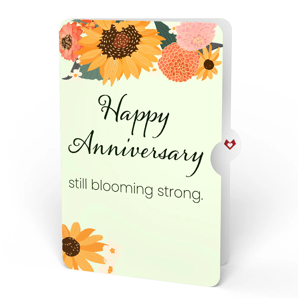 Golden Sunflower Anniversary Bouquet and Sentiment Set - Image 4