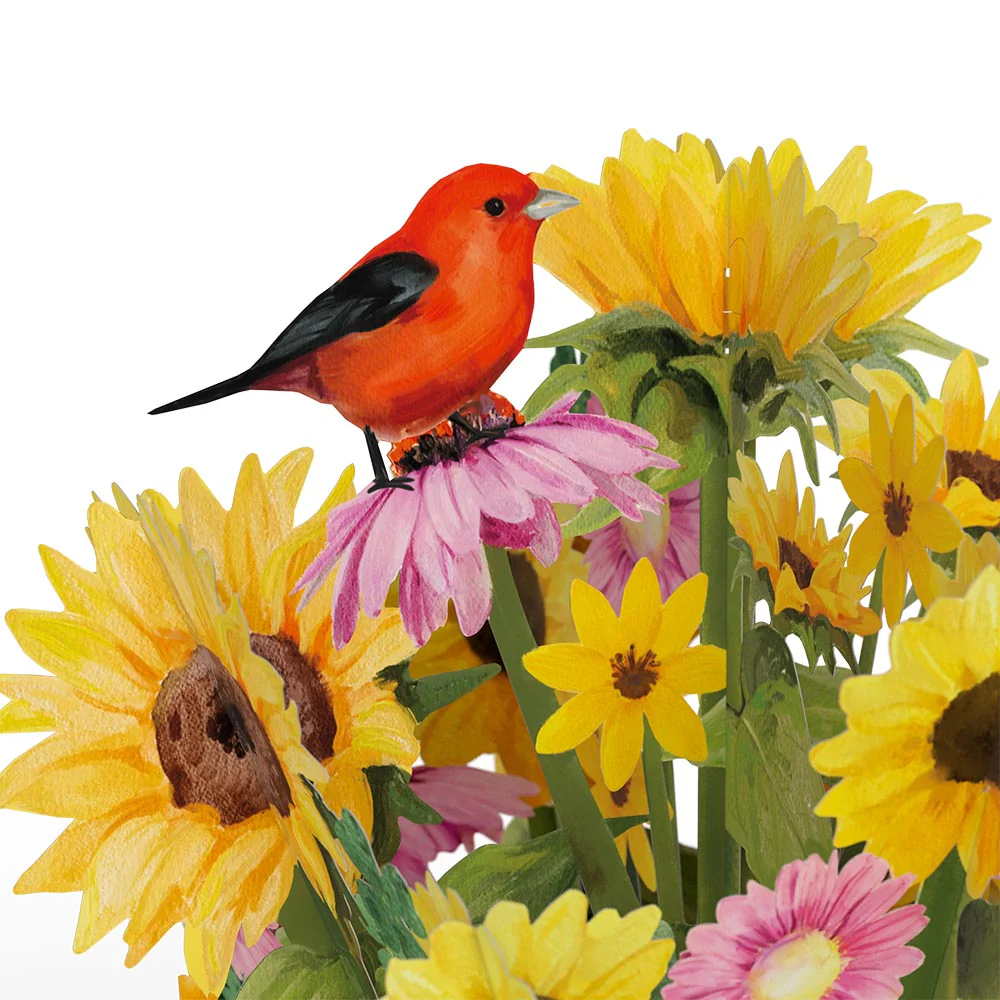 Golden Sunflower Congratulations Bouquet and Sentiment Set - Image 3