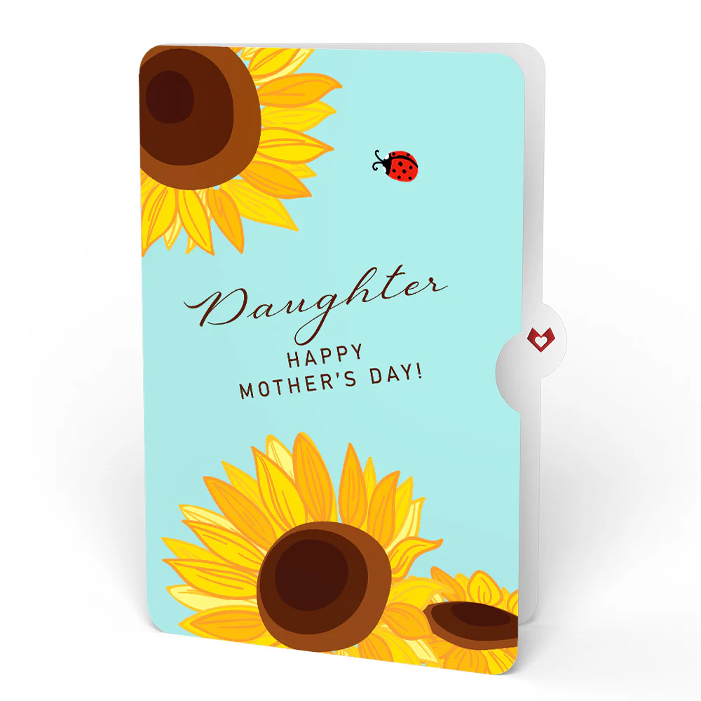 Golden Sunflower Mother’s Day Bouquet and Sentiment Set for Daughter - Image 4