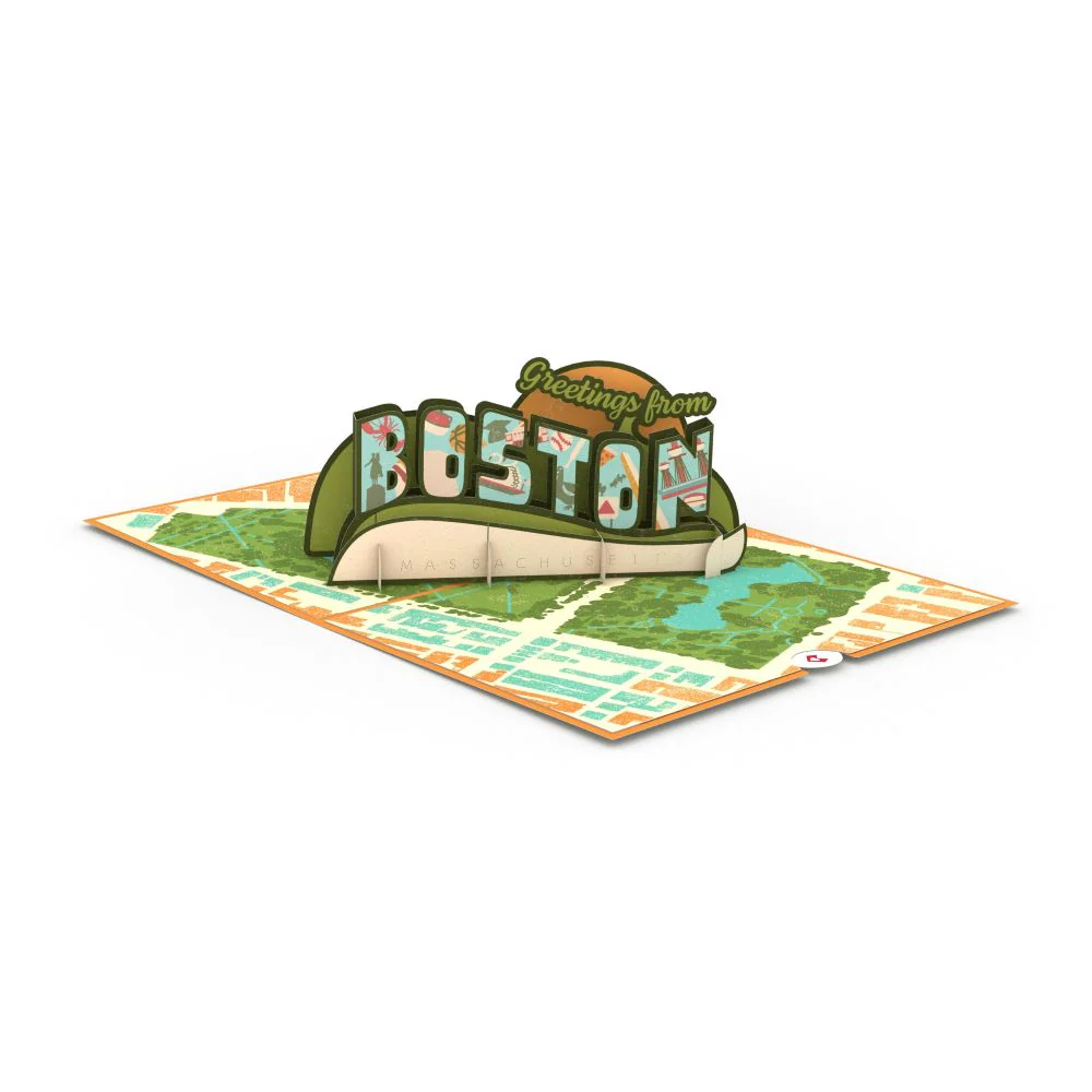 Greetings From Boston Pop-Up Card - Image 3