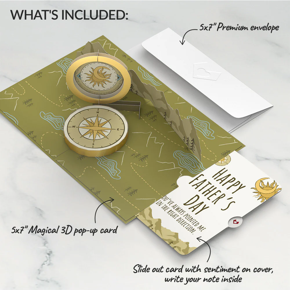 Guiding Compass Father's Day Pop-Up Card and Sentiment Set - Image 2