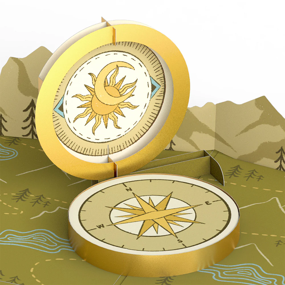 Guiding Compass Valentine's Day Pop-Up Card and Sentiment Set - Image 3