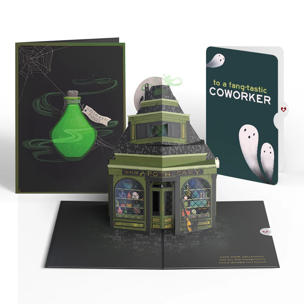 Halloween Apothecary Pop-Up Card and Sentiment Set for Coworker