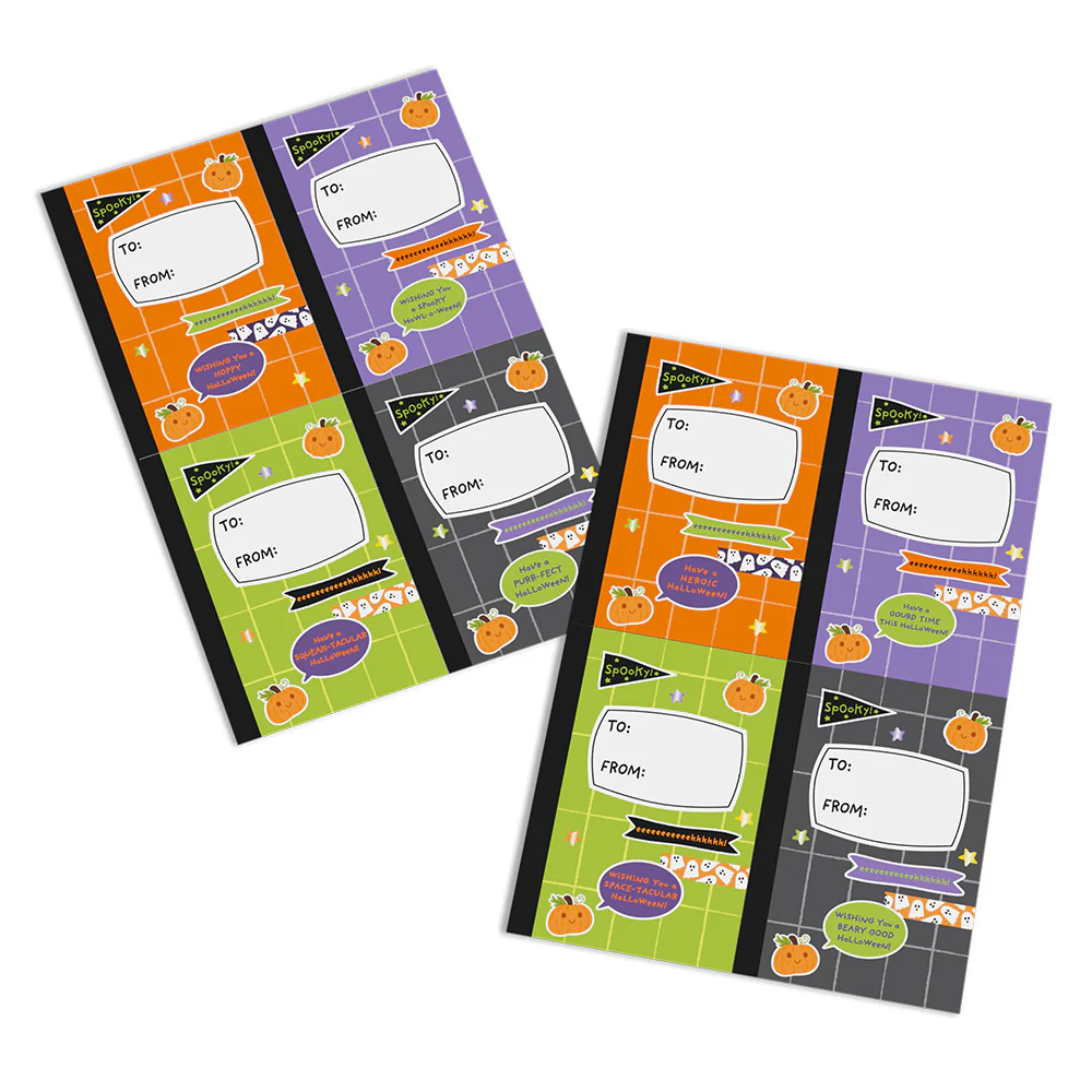 Halloween Assorted Cards Kids Classroom 8-Pack - Image 2