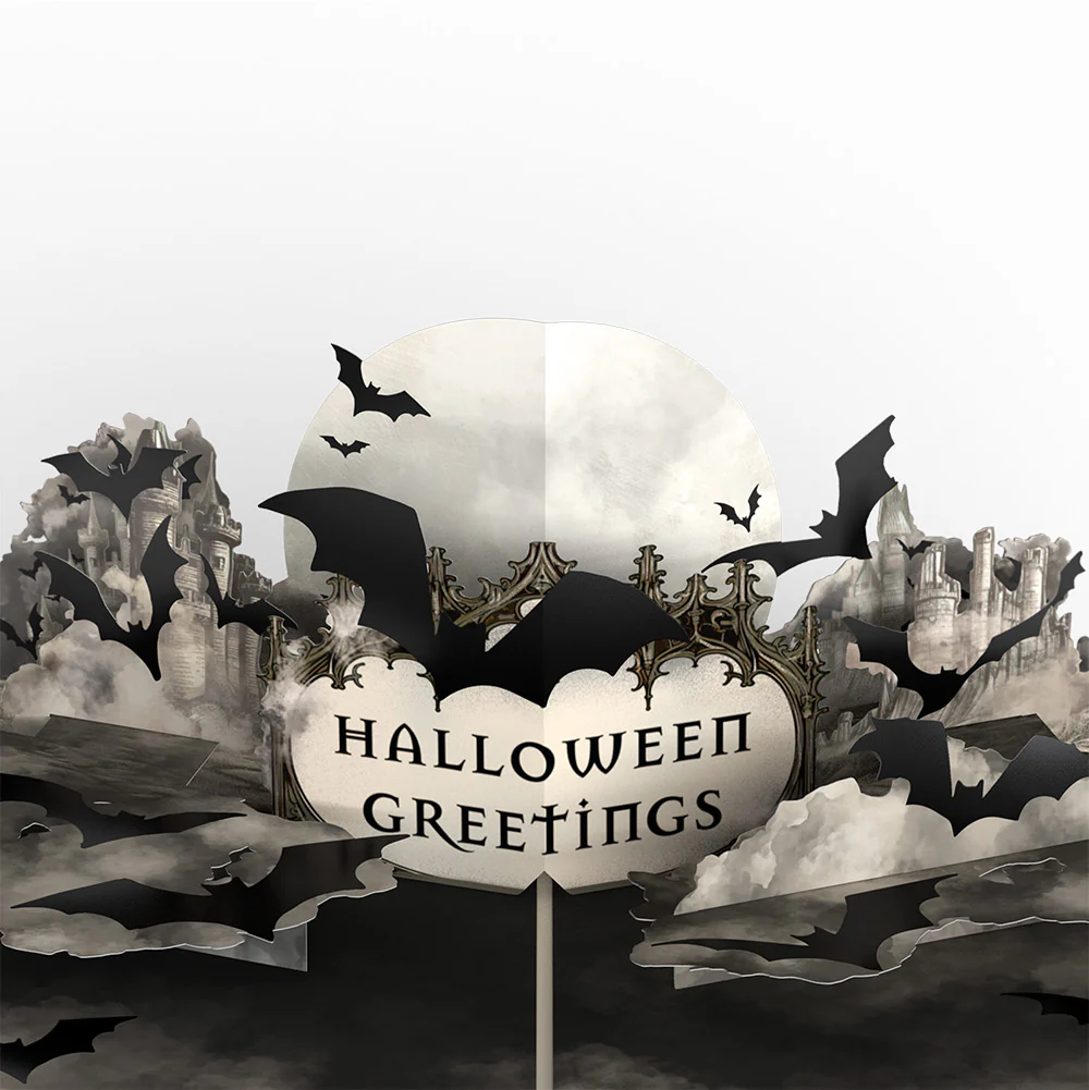 Halloween Greetings Pop-Up Card and Sentiment Set for Coworker - Image 3