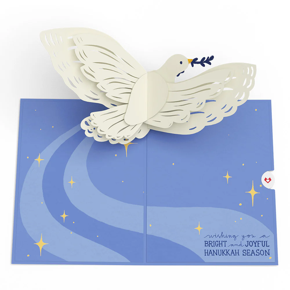 Hanukkah Dove Pop-Up Card - Image 4