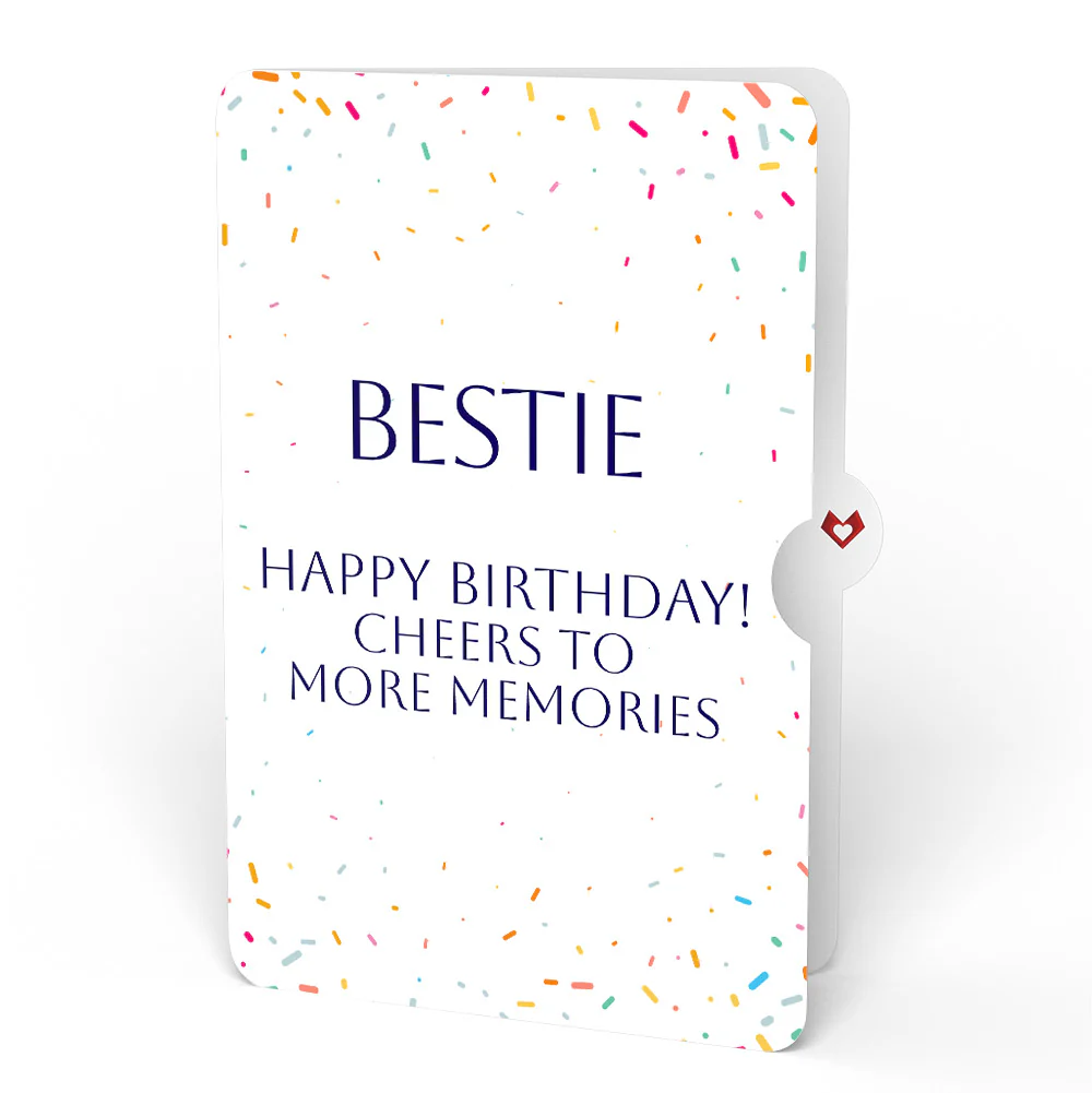 Happy Birthday Balloons Music and Lights Pop-Up Card and Sentiment Set for Bestie - Image 4