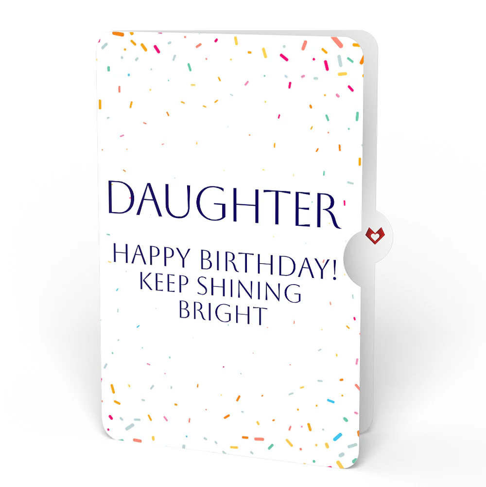 Happy Birthday Balloons Music and Lights Pop-Up Card and Sentiment Set for Daughter - Image 4