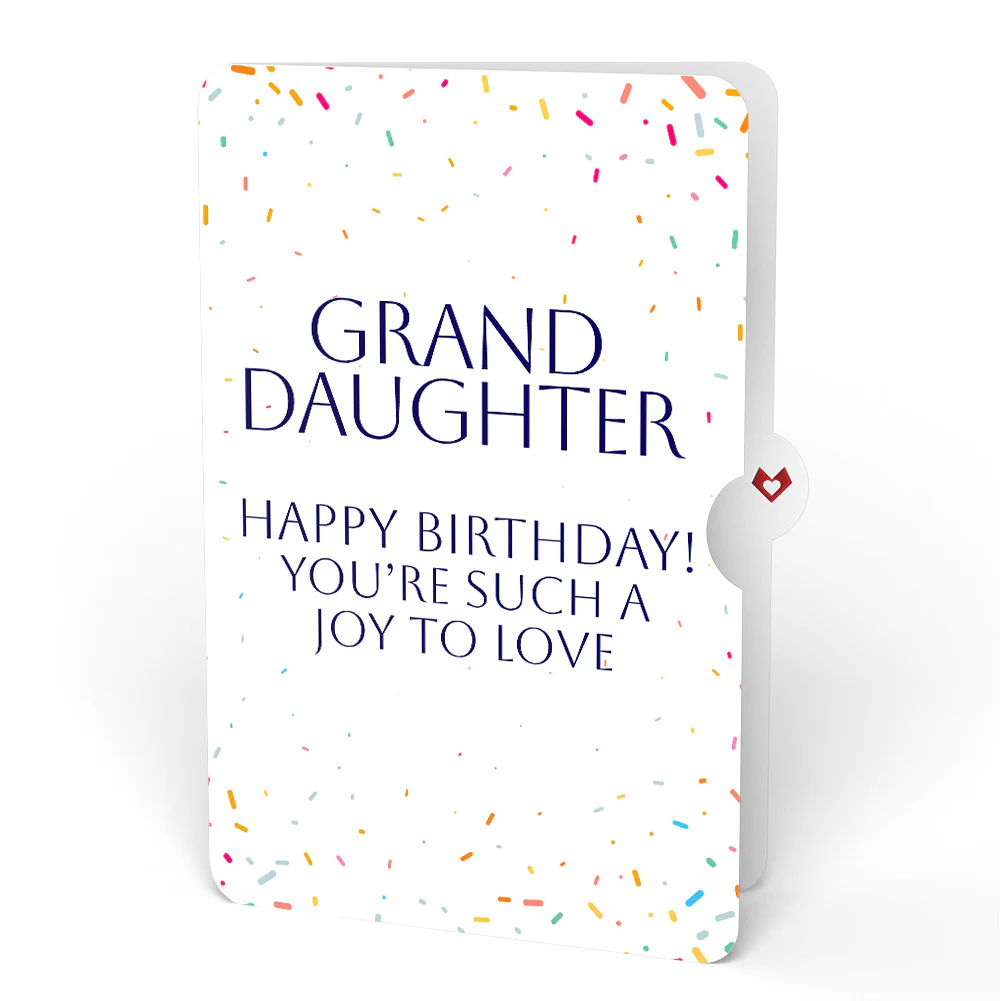 Happy Birthday Balloons Music and Lights Pop-Up Card and Sentiment Set for Granddaughter - Image 4