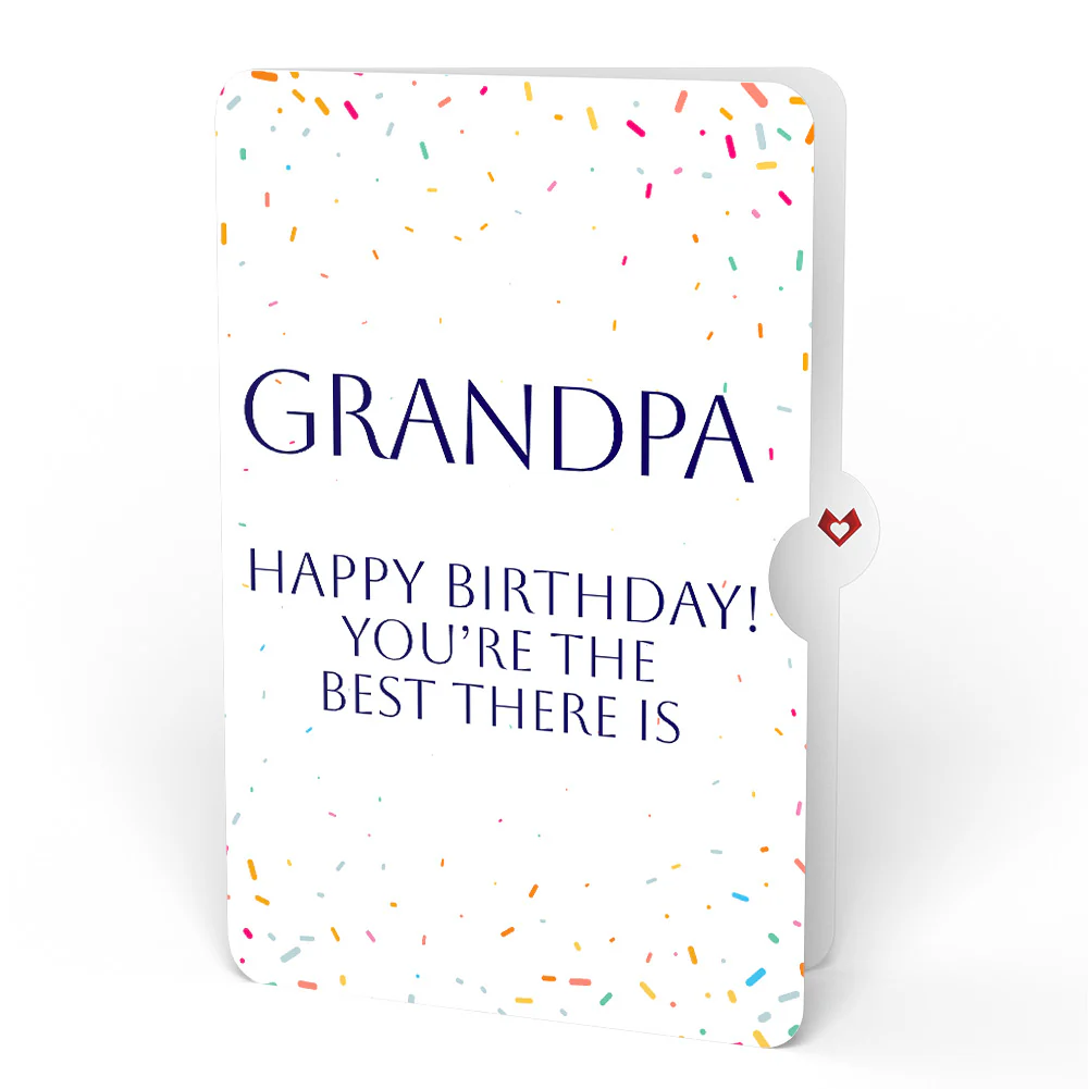 Happy Birthday Balloons Music and Lights Pop-Up Card and Sentiment Set for Grandpa - Image 4