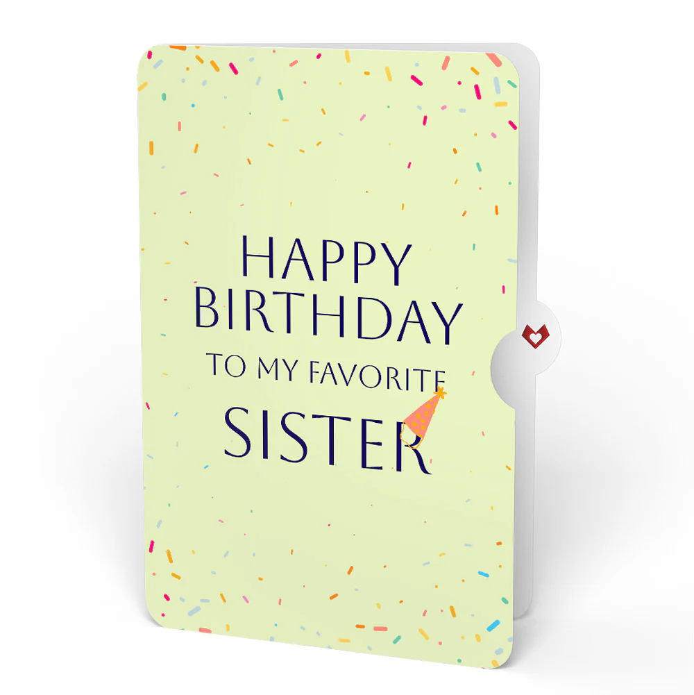Happy Birthday Balloons Music and Lights Pop-Up Card and Sentiment Set for Sister - Image 4