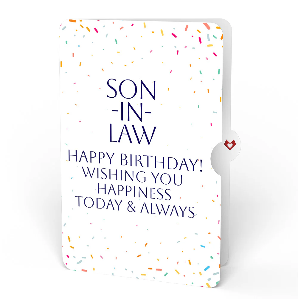 Happy Birthday Balloons Music and Lights Pop-Up Card and Sentiment Set for Son-in-law - Image 4