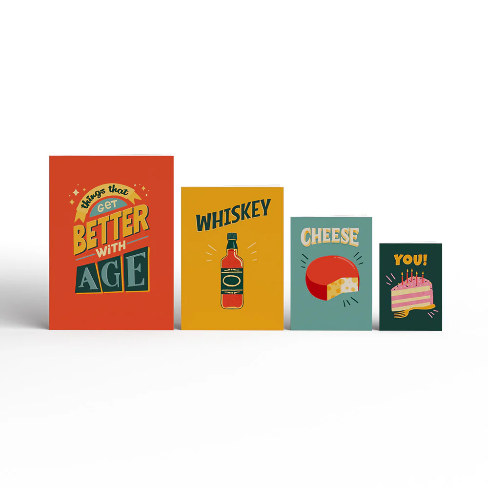 Happy Birthday Better with Age 4-in-1 Nesting Card - Image 3