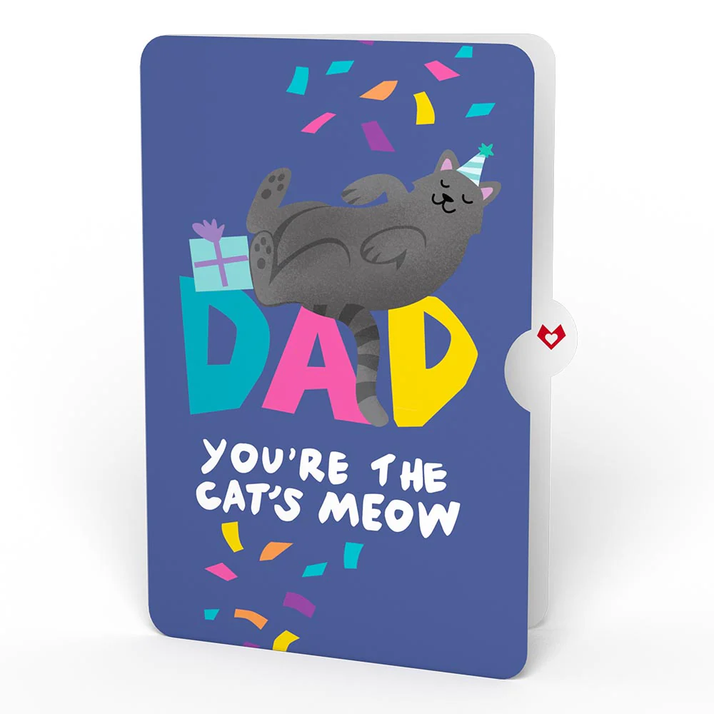 Happy Birthday Cats Pop-Up Card and Sentiment Set for Dad - Image 4