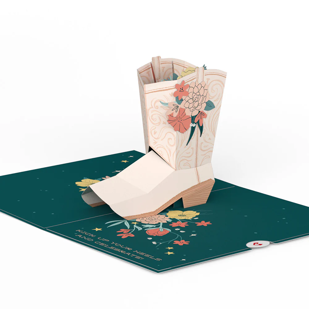 Happy Birthday Cowgirl Pop-Up Card - Image 4