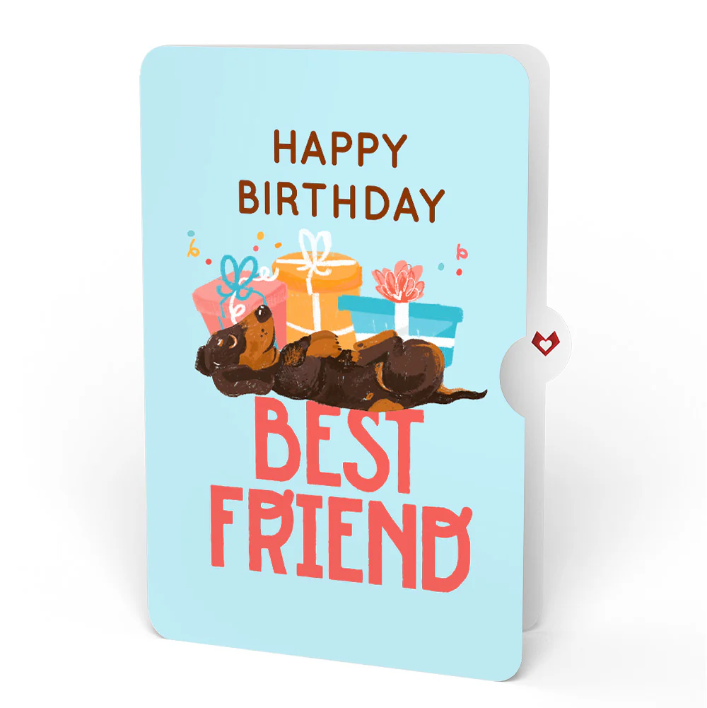 Happy Birthday Dogs Pop-Up Card and Sentiment Set for Best Friend - Image 4