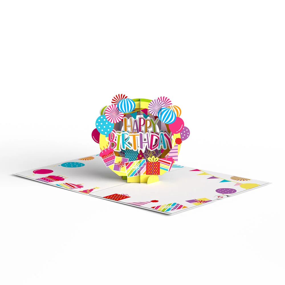 Happy Birthday Hooray Pop-Up Card - Image 3