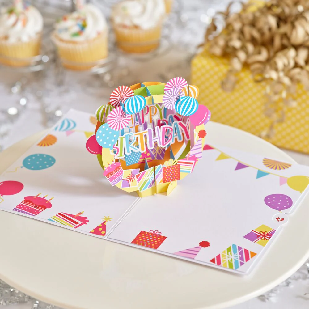 Happy Birthday Hooray Pop-Up Card - Image 6