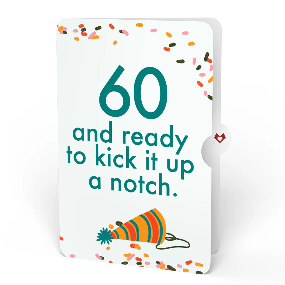 Happy Birthday Hot Stuff Pop-Up Card and 60th Kick It Up Sentiment Set - Image 4