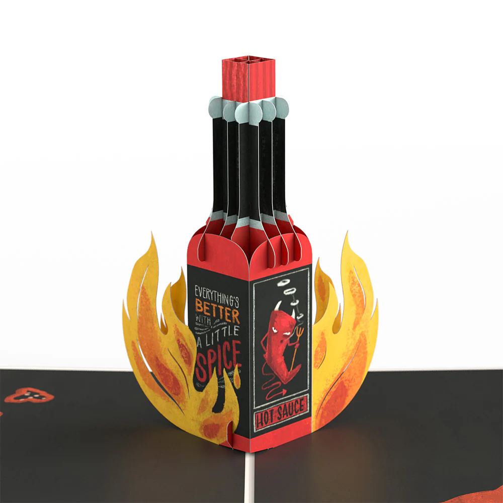 Happy Birthday Hot Stuff Pop-Up Card and 75th Kick It Up Sentiment Set - Image 3
