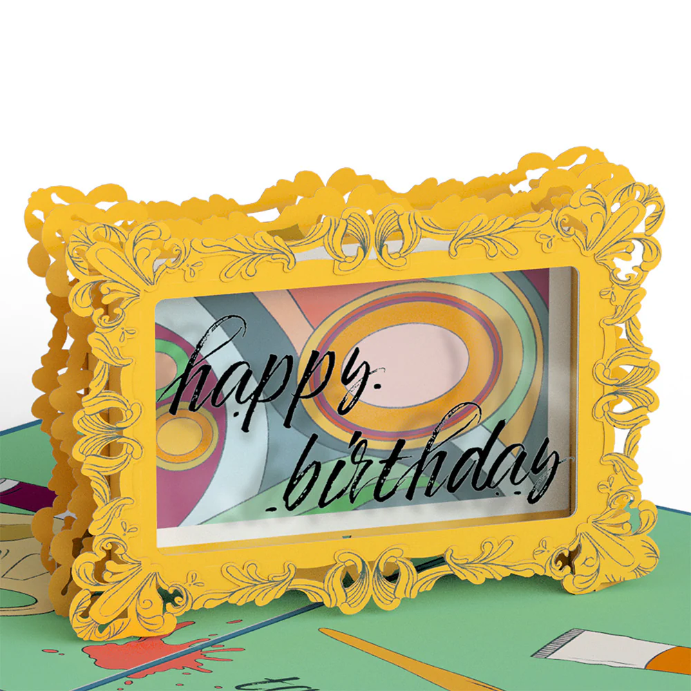 Happy Birthday to a True Masterpiece Pop-Up Card - Image 2