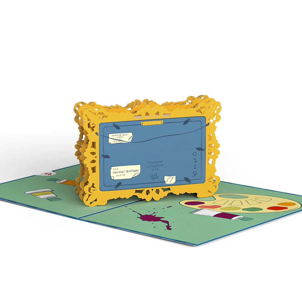 Happy Birthday to a True Masterpiece Pop-Up Card - Image 5